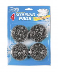 Tampons à Récurer en Acier Inoxydable 151 - Lot de 4