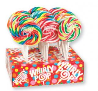 Sucettes Whirly Pop 8cm Variées - Lot de 24