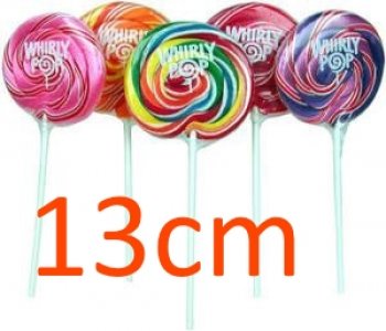Sucettes Whirly Pop Géantes 13cm - Lot de 36