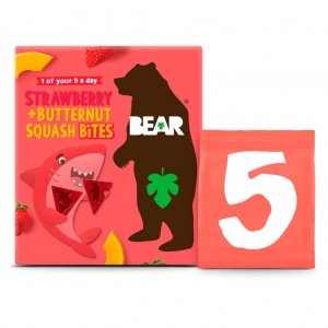 Bear Bites Fraise & Courge Butternut - Multipack 5 x 18g