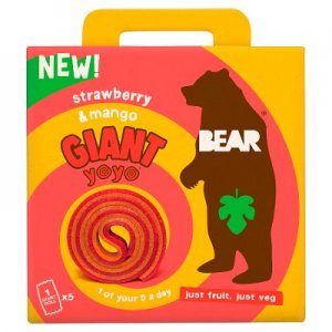 Bear Giant Yoyo Multipack Fraise & Mangue - 5 x 20g