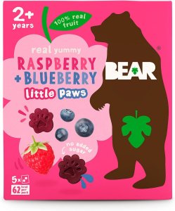 Bear Paws Multipack Framboise & Myrtille - 5 x 20g