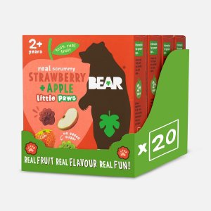 Bear Paws Multipack Fraise & Pomme - 5 x 20g