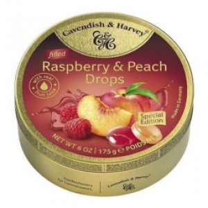 Bonbons Framboise & Pêche Cavendish & Harvey - 175g