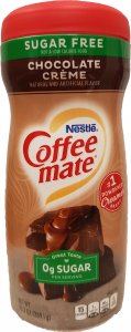 Coffee Mate en Poudre Chocolat Crémeux SANS SUCRE - 289,1 g