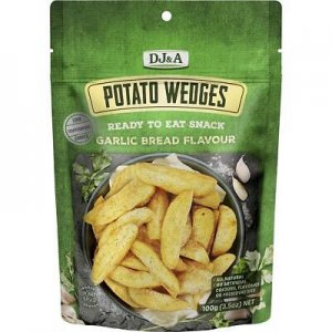 Potato Wedges Saveur Pain à l Ail DJ & A - 100g
