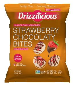 Mini Galettes de Riz Fraise Chocolatée Drizzilicious - 21g