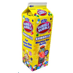 Carton de Recharge Gumballs Assortis Dubble Bubble - 567g