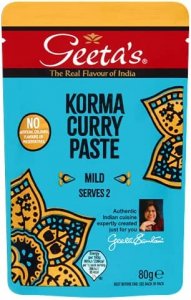 Pâte de Curry Korma Doux Geeta's - 80g
