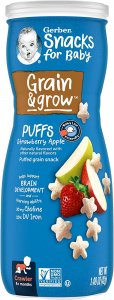 Gerber Graduates Puffs Fraise Pomme - 42 g