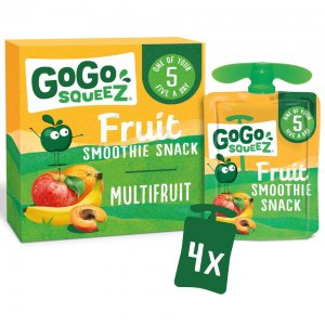 Gourdes de Compote Multifruit GoGo SqueeZ - 4 x 90 g