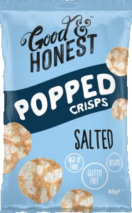 Chips Soufflées au Sel de Mer Good & Honest - Format Partage 85 g