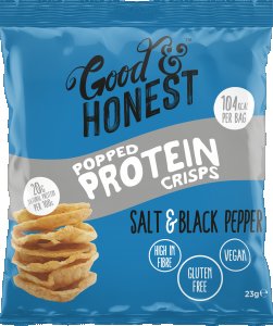 Chips Protéinées Sel & Poivre Noir Good & Honest - 23 g