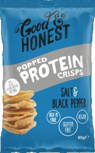 Chips Protéinées Sel & Poivre Noir Good & Honest - 85 g