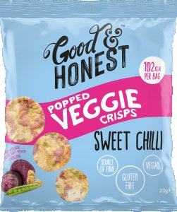 Chips de Pois Chiches, Patate Douce et Pois Sweet Chilli Good & Honest - 23 g