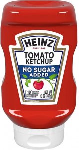 Ketchup Heinz sans Sucre Ajouté - 6 x 369 g