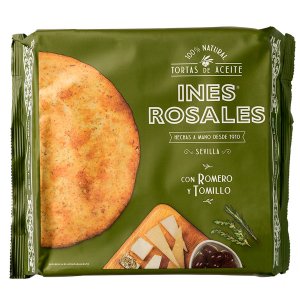 Tortas Salées Huile d'Olive, Romarin & Thym Ines Rosales - 120 g