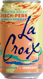 La Croix Sparkling Peach Pear 24 x 355ml (12oz)