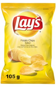Lays LARGE Crisps Salted 20 x 105g 