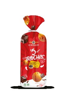 Brioches aux Pépites de Chocolat Le Bosquet - Pack de 5 (175g)