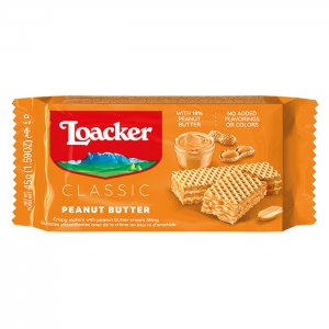 Gaufrettes Loacker Beurre de Cacahuète - 45 g