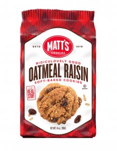 Matt's Cookies Oatmeal Raisin 6 x 298g