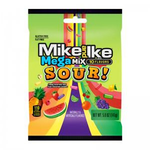 Mike & Ike Mega Mix Sour (Acide) - 141 g