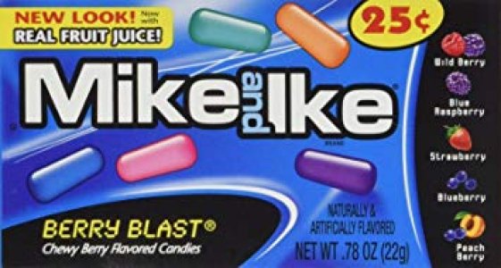 Mike & Ike SMALL Berry Blast 24 x 22g (0.78oz)
