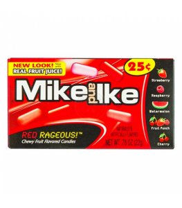 Mike & Ike Redrageous (Fruits Rouges) - Format Individuel 22 g