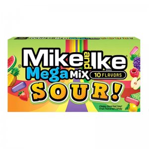 Mike & Ike Mega Mix Sour (Acide) - Format Cinéma 120 g