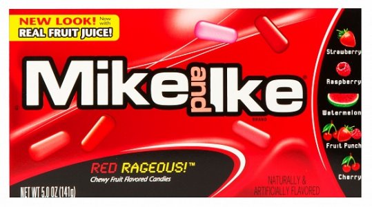 Mike & Ike Redrageous (Fruits Rouges) - Format Cinéma 120 g