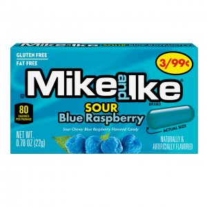 Mike & Ike Sour Blue Raspberry (Framboise Bleue Acide) - 22 g