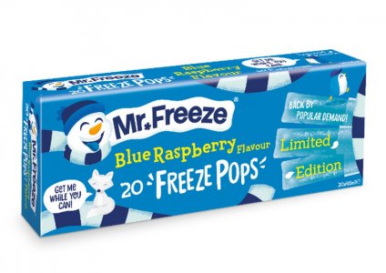 Bâtonnets Glacés Mr Freeze Framboise Bleue - Multipack 20 x 45ml