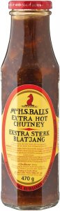Chutney Mrs Ball's Extra Hot (Très Piquant) - 470 g