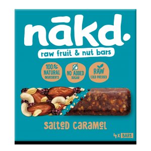 Multipack Barres Nakd Salted Caramel - 4 x 35 g