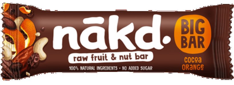 Nakd Big Bar Cocoa Orange 16 x 45g