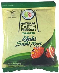 Natural Earth Products Nori SILVER Half Cut Sheets 10 x 100 Sheets