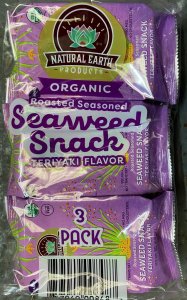 Natural Earth Products Seaweed Snack Teriyaki 12 x 3 x 5g
