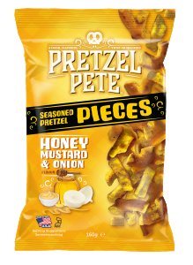 Bouchées de Bretzels Pretzel Pete Miel Moutarde et Oignon - 160 g