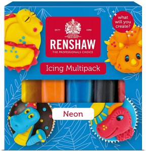 Renshaw MULTIPACK Icing Neon Colours 6 x 500g