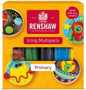 Multipack Pâte à Sucre Renshaw Couleurs Primaires - 5 x 100 g