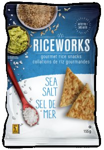 Chips de Riz Riceworks au Sel de Mer - 156 g
