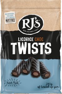 Réglisse Tendre RJ'S Choc Twist (Cœur Chocolat) - 280 g