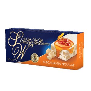 Barre de Nougat Sally Williams Noix de Macadamia - 50 g