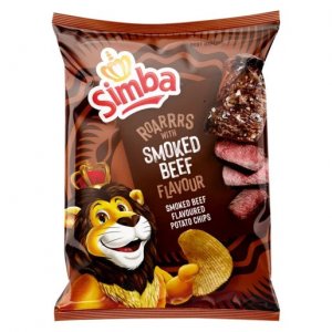 Chips Simba Format Familial Bœuf Fumé (Smoked Beef) - 120 g