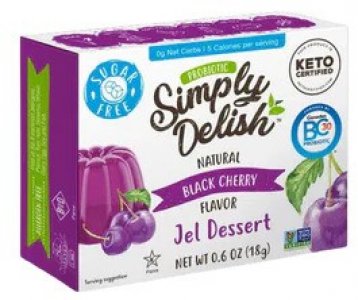 Dessert Gélifié Naturel Simply Delish Cerise Noire - 18 g