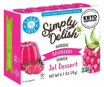 Dessert Gélifié Naturel Simply Delish Framboise - 20 g