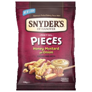 Snyders Pretzel Pieces Honey Must & Onion NK 10 x 110g