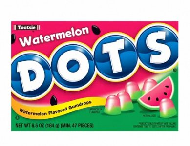 Tootsie Roll Watermelon Dots 12 x 184g