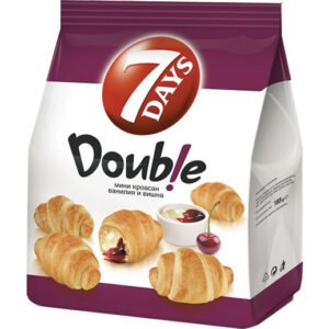 7 Days Croissant Mini Double Vanilla-Cherry 185g/8